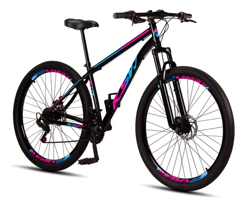 Bicicleta Aro 29 Aço Carbono Freios A Disco Suspensão 21 Vel - Imagem 2