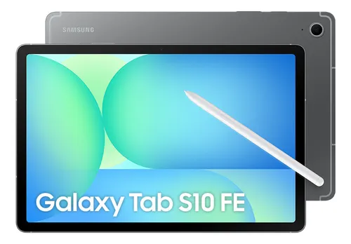 Tablet Samsung Galaxy Tab S10 FE, 128GB, 8GB RAM, Tela Imersiva de 10.9" 90Hz, Camera Traseira de 8MP, Câmera Frontal de 13MP Ultra Wide, Wifi 6, IP68, Android 15 Cinza