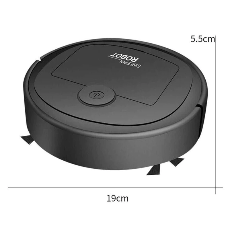 Robô Varredora/Aspirador De Pó 1200PA Automática 3 Em 1 Limpeza Doméstica Robótico Inteligente E Silencioso - Imagem 4
