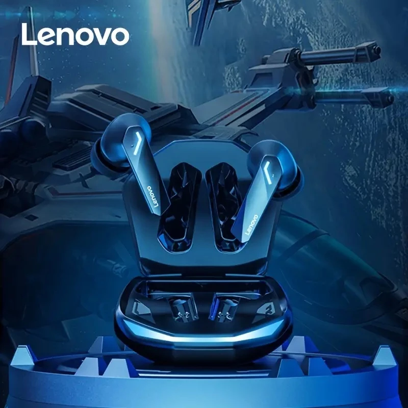 Lenovo Fones De Ouvido GM2 Pro Jogos Bluetooth BT 5.3 TWS HD RGB Luzes Som Estéreo Baixa Latência Com Microfone - Imagem 2