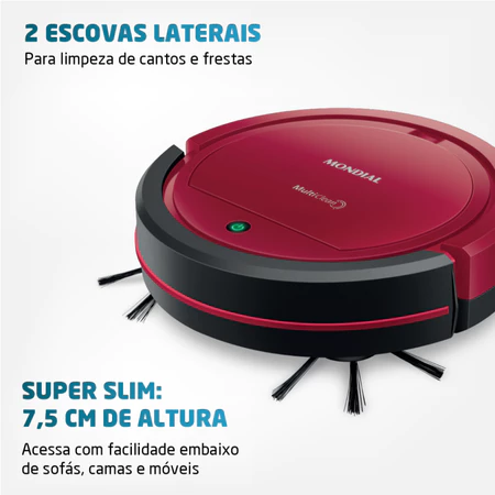 Aspirador de Po Robô Multi Clean Mondial RB-09 Bivolt 30w - Imagem 2