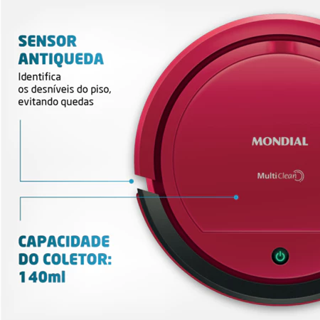 Aspirador de Po Robô Multi Clean Mondial RB-09 Bivolt 30w - Imagem 4