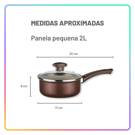 Jogo de Panelas Antiaderente 10 Peças com Utensílios e Frigideiras para Cozinha Completa - Imagem 3
