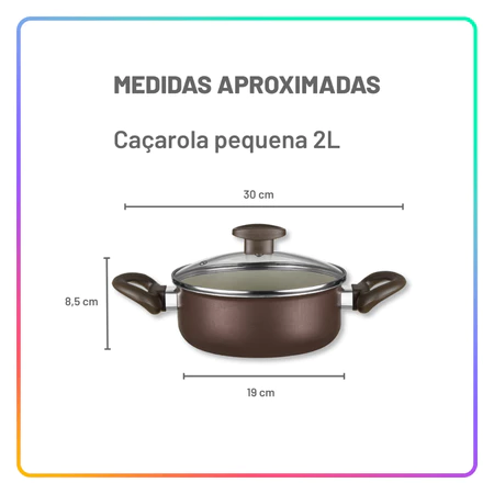 Jogo de Panelas Antiaderente 10 Peças com Utensílios e Frigideiras para Cozinha Completa - Imagem 4