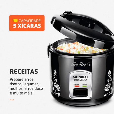 Panela Elétrica Mondial NPE-08-5X Fast Rice 5 Xícaras 400W - Imagem 2